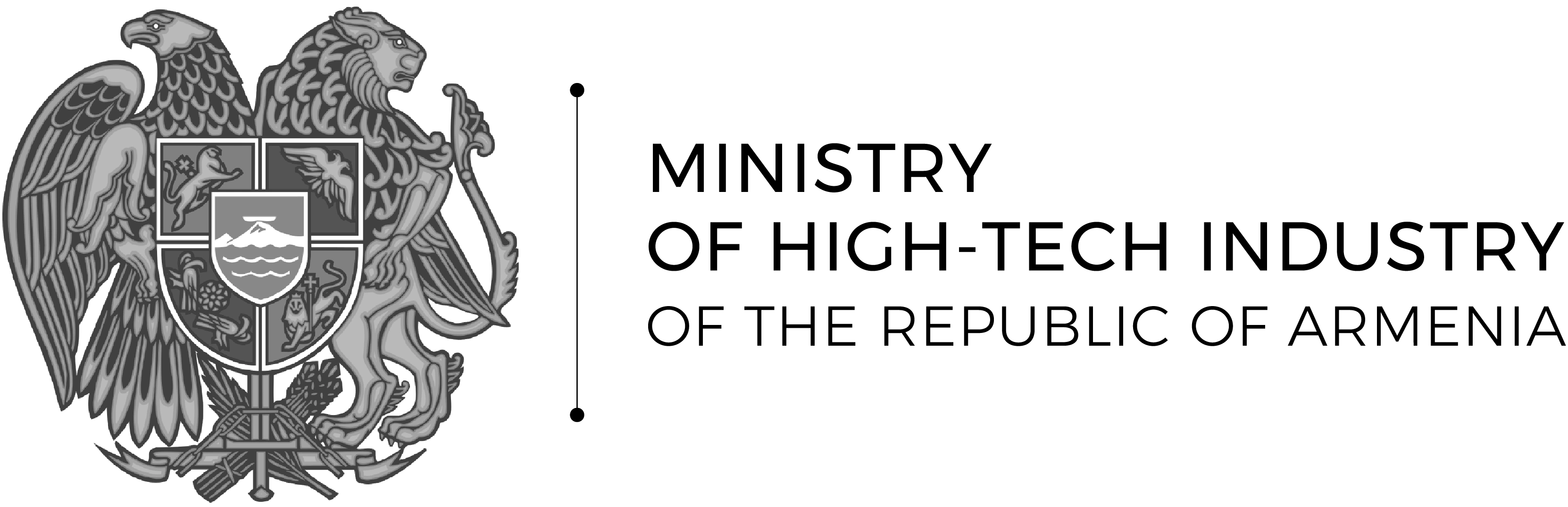 Logo Armenia Ministry Hightech Black