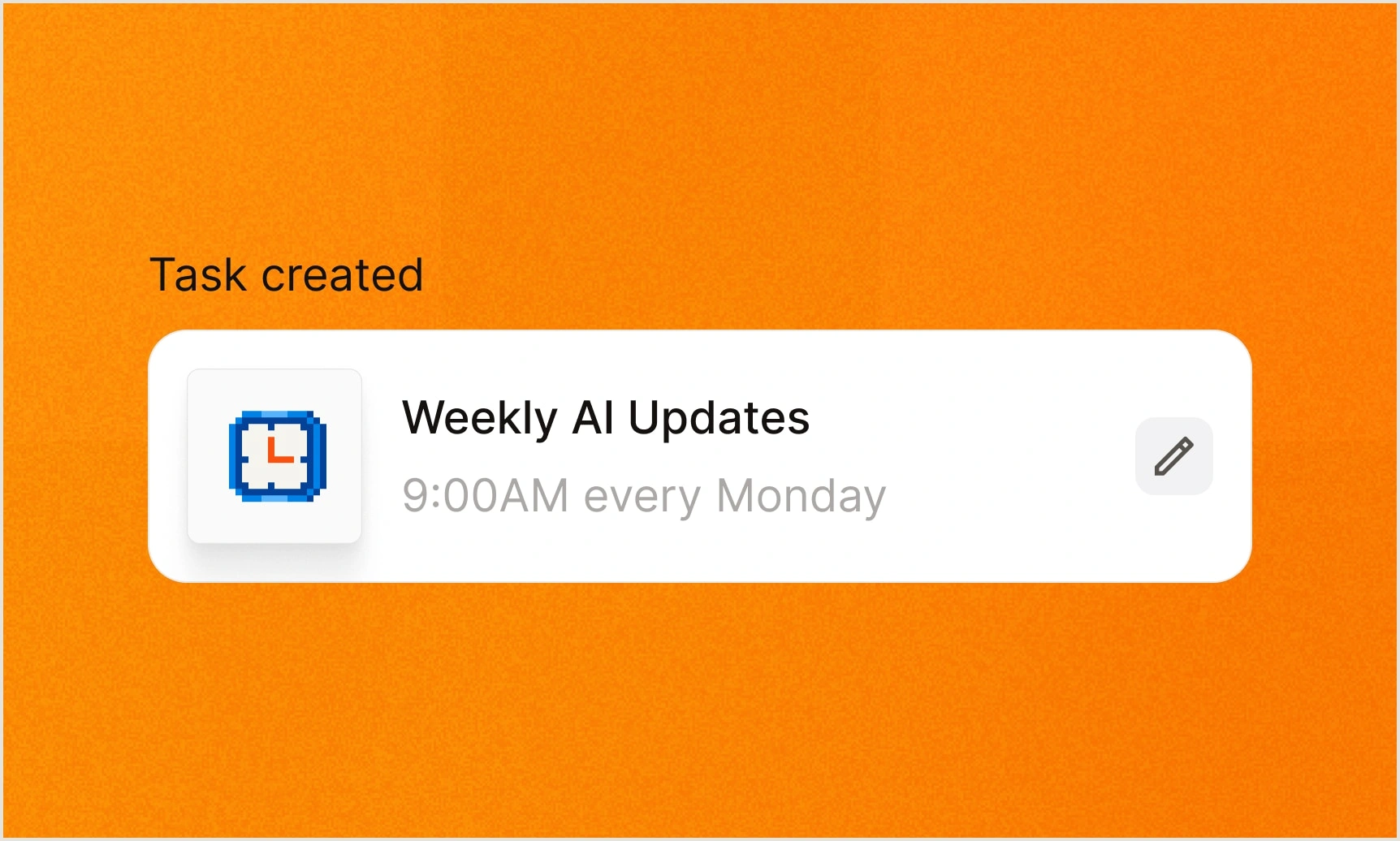Schedule recurring workflows and tasks.